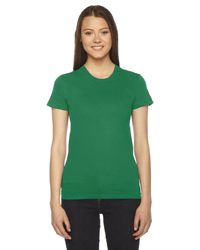 American Apparel Ladies Fine Jersey Short Sleeve T-Shirt | Kelly Green