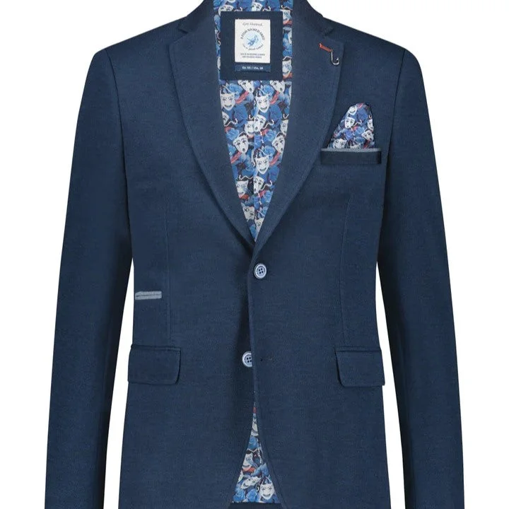Price Drop Blazer Pique - Navy