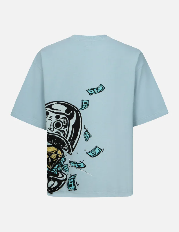 Weekend Deals That Wow 鑽石達摩與海鷗印花超寬版T恤