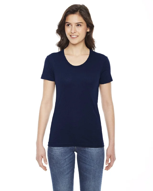 American Apparel Ladies Poly-Cotton Short Sleeve Crewneck | Navy