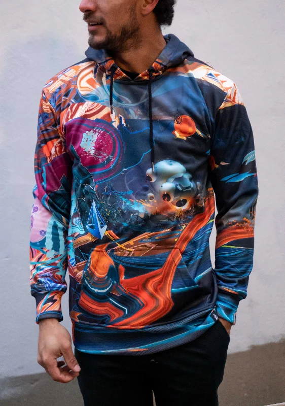 Weekend Savings Fiesta Equiblitts Sublimation Pullover Hoodie by Android Jones