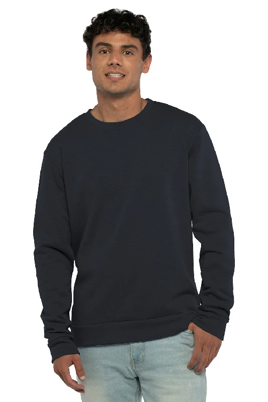 Top Pick Next Level Mens PCH Crewneck Sweatshirt - Heather Midnight Navy Blue