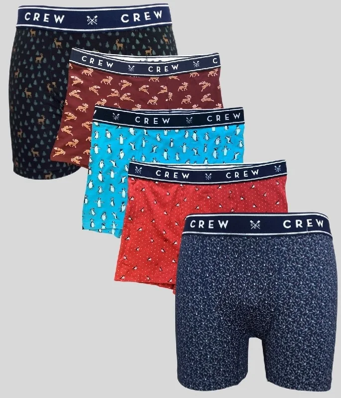 Weekend Deal Mens 3 Pack Festive Logo Boxer Shorts