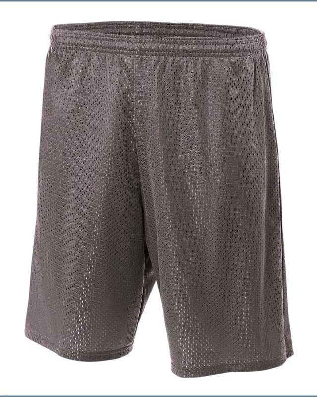 A4 Adult Nine Inch Inseam Mesh Shorts | Graphite