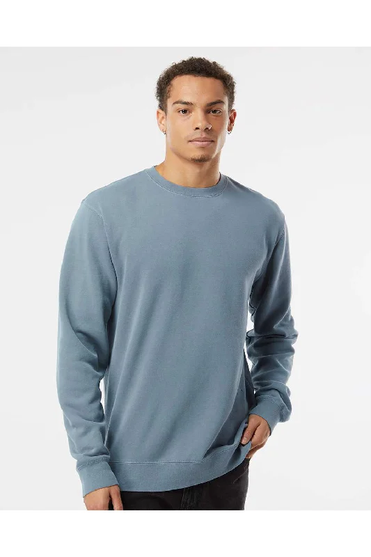 Weekend Savings Bonanza Independent Trading Co. Mens Pigment Dyed Crewneck Sweatshirt - Slate Blue Weekend Savings Bonanza Independent Trading Co. Mens Pigment Dyed Crewneck Sweatshirt - Slate Blue