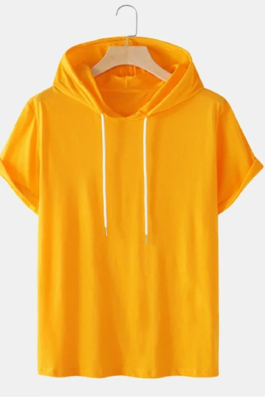 Unmissable Sale White Drawstring Yellow Hoodie