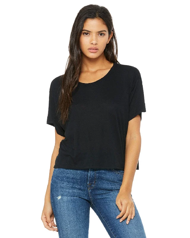 Bella+Canvas Ladies Boxy T-Shirt | Black