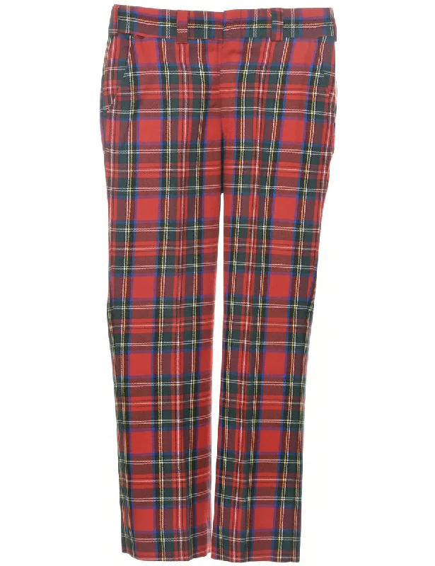 Weekend Savings Spectacle Plaid Pattern Trousers - W31 L30