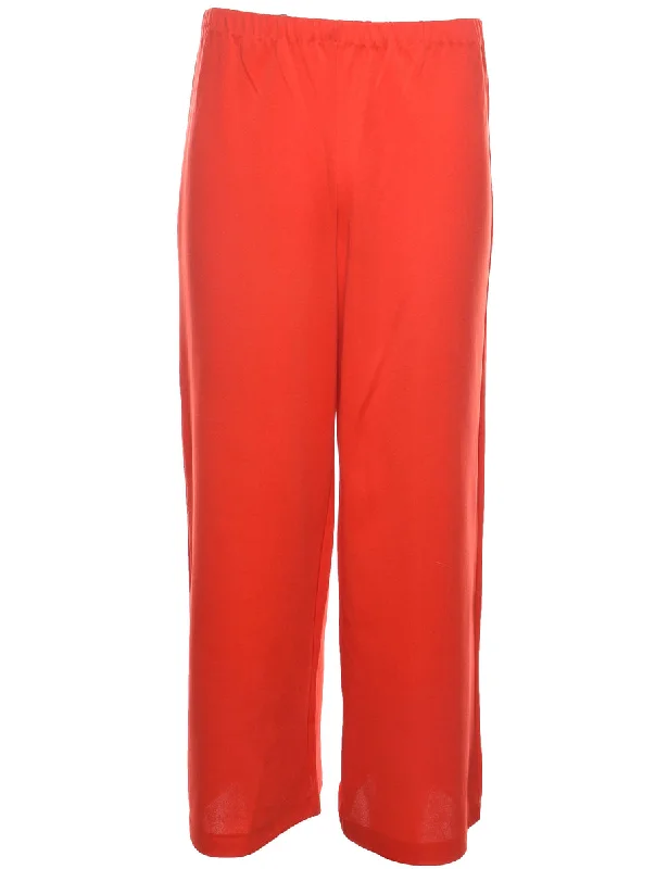New Deal Red Casual Trousers - W28 L26