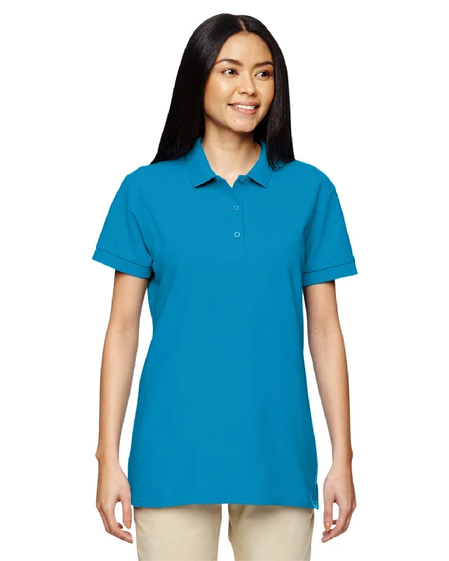 Gildan Premium Cotton Ladies Double Pique Polo Shirt | Sapphire