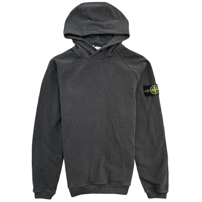 One-Day Only Men's Applique Logo Hoodie Grey Size S