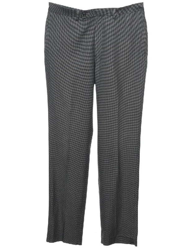 Price Slash Ralph Lauren Black & Grey Trousers - W36 L35