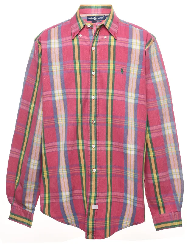 Stock Clearance Ralph Lauren Denim Checked Shirt - L