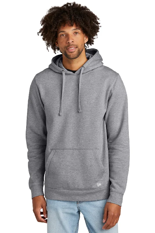 Don't Delay New Era Mens Comeback Fleece Hooded Sweatshirt Hoodie w/ Pouch Pocket - Heather Grey