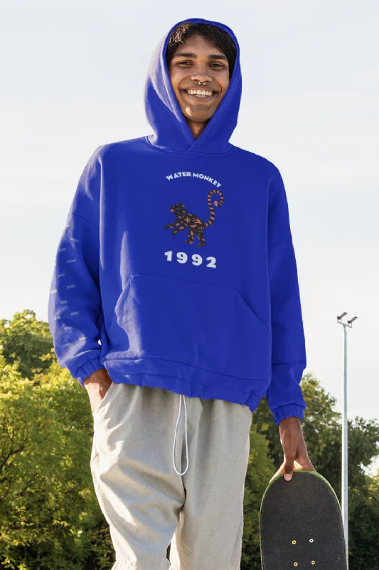Instant Savings Water Monkey Premium Non Zipper Blue Hoodie