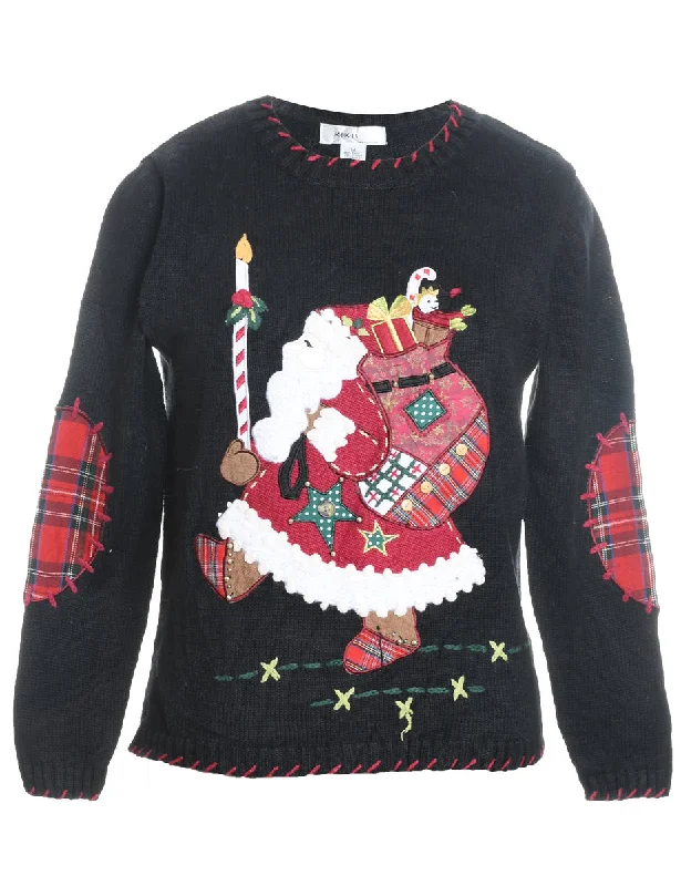 Santa Claus Christmas Jumper - M