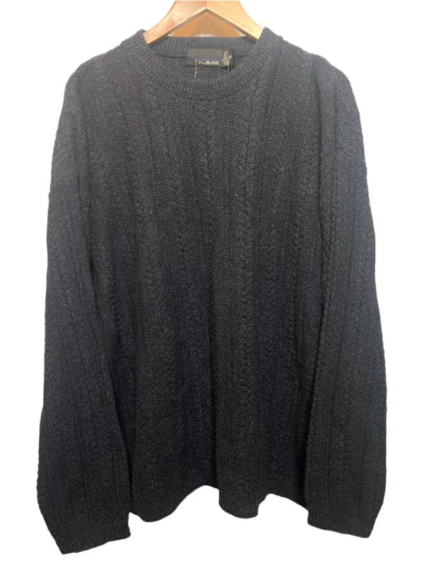 Super Bargain Bill Blass Navy Knitted Sweater (Size XL)