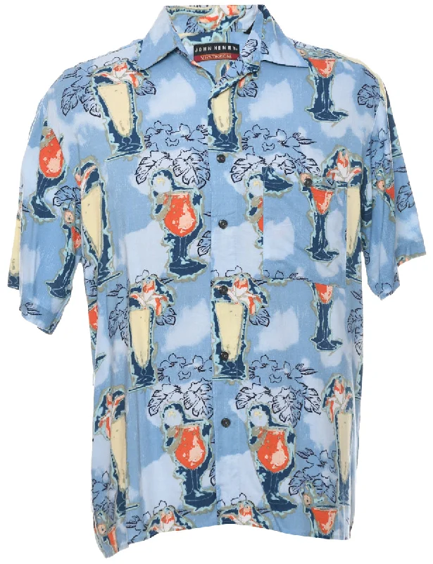 Short Sleeve Hawaiian Shirt - S