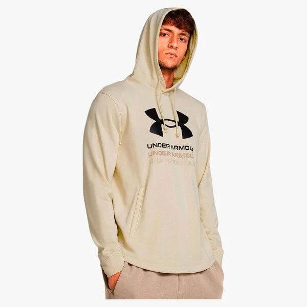 Under Armour Men's Rival Terry Graphic Hoodie 273 Beige