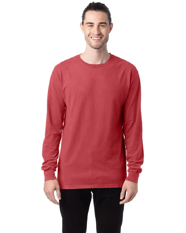 Weekend Discounts to Indulge In ComfortWash by Hanes Unisex 100% Ringspun Cotton Long Sleeve T-Shirt | Crimson Fall Weekend Discounts to Indulge In ComfortWash by Hanes Unisex 100% Ringspun Cotton Long Sleeve T-Shirt | Crimson Fall