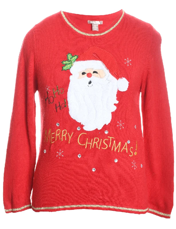 Santa Claus Christmas Jumper - S