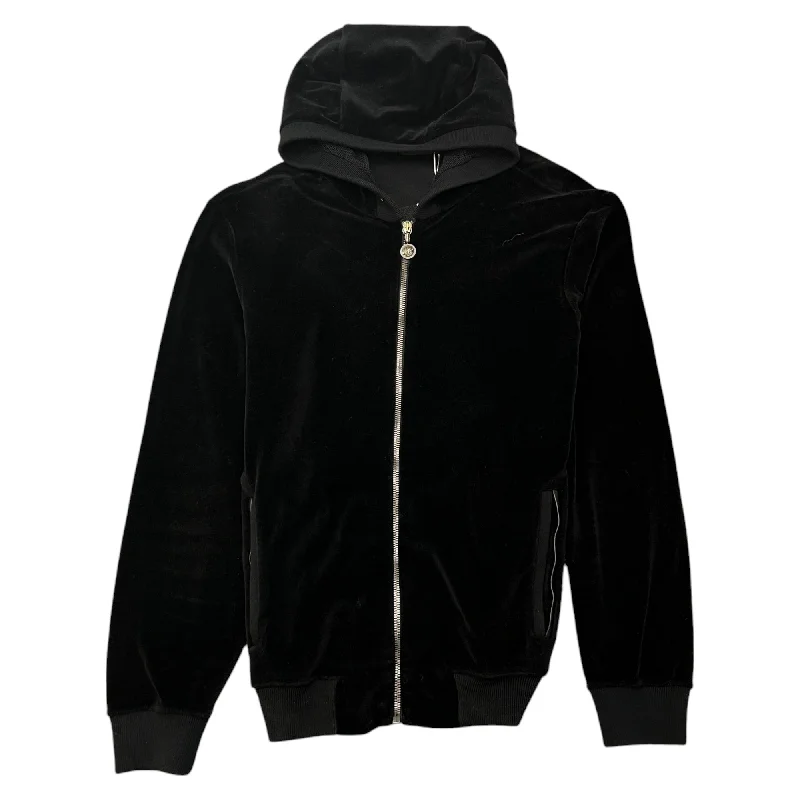 New Deal Men's Medusa Logo Hoodie Black Size XS