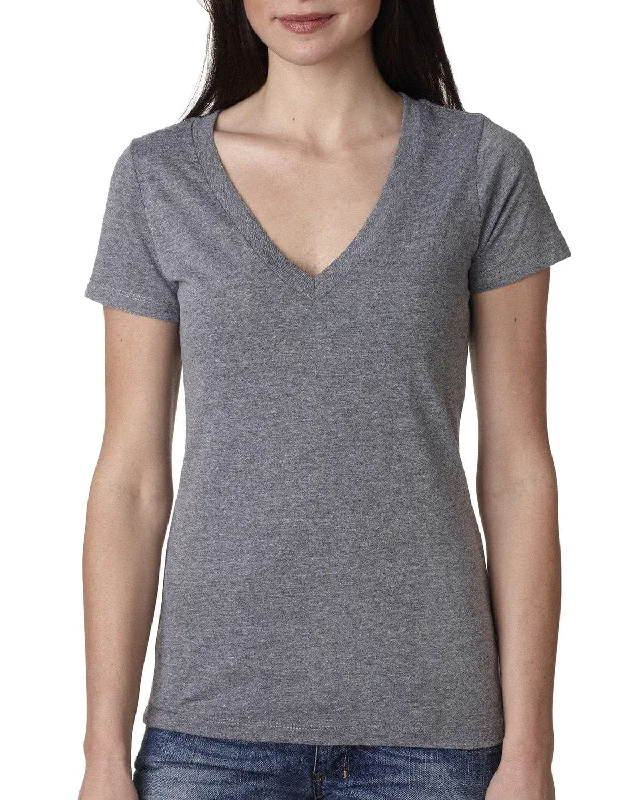 Weekend Savings Spectacular Next Level Ladies Triblend Deep-V Tee | Premium Heather