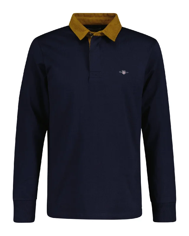 Reduced Price Gant Corduroy Collar Heavy Rugger Evening Blue