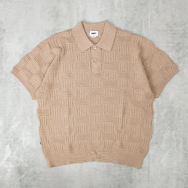 Weekend Specials Just for You Obey Alfred Polo Sweater S/S - Silver Grey