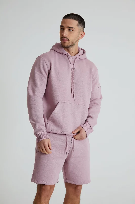 Lowest Rates Aldo premium brushback fleece hoodie in Mauve haze