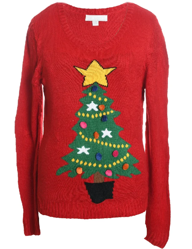 Weekend Bargains to Love Red Christmas Jumper - XL