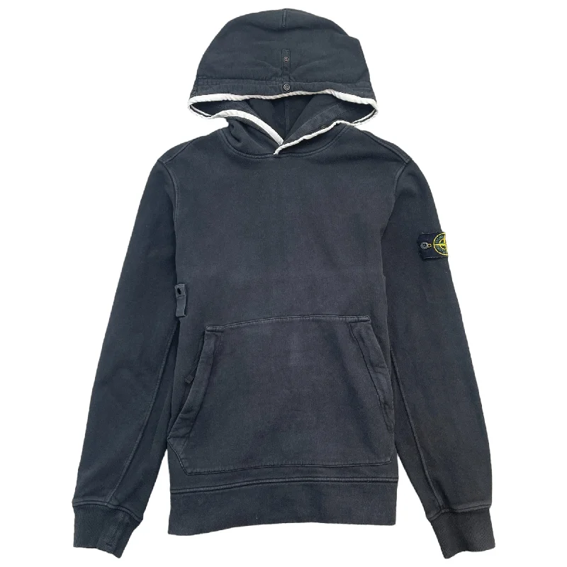 Price Slash Men's Applique Logo Hoodie Black Size M