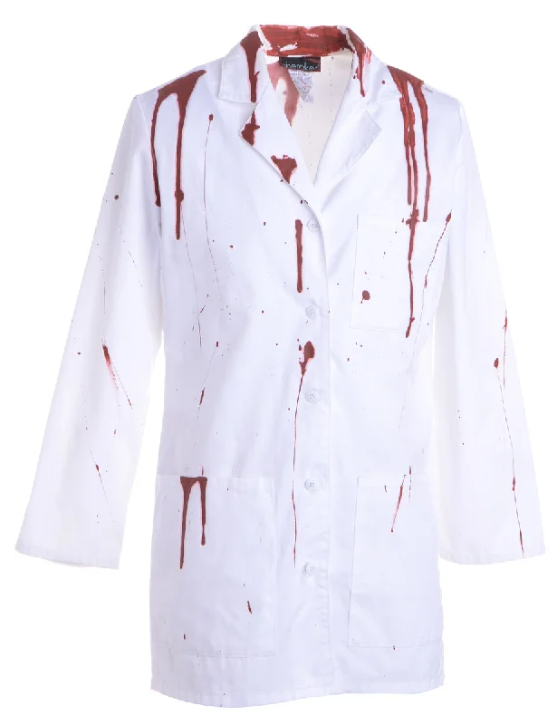 Can't Resist Reclaimed Bloody Halloween Doctors Coat