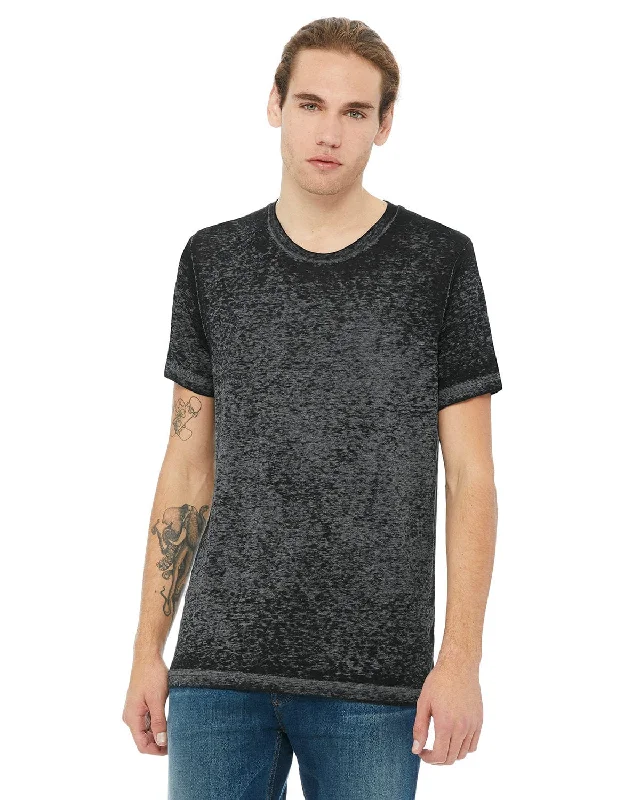 Crazy Savings Bella+Canvas Mens Poly-Cotton Short Sleeve T-Shirt | Blk Acid Wash