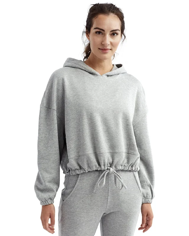 TriDri Ladie's Cropped Maria Hoodie | Heather Grey