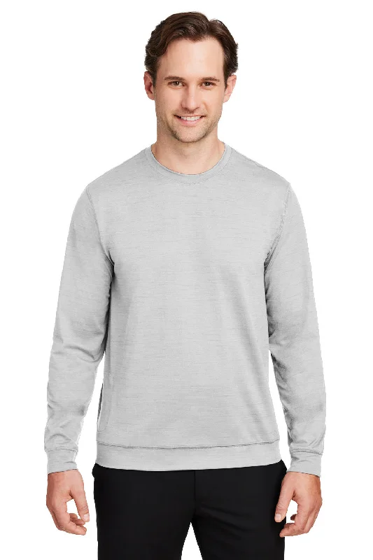 Weekend Savings Bonanza Puma Mens Cloudspun Moisture Wicking Crewneck Sweatshirt - Heather High Rise Grey