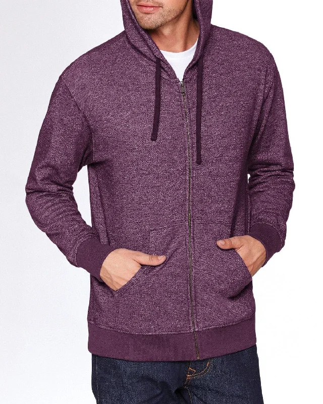 Weekend Savings Spree Next Level Unisex Denim Fleece Full-Zip Hoodie | Plum