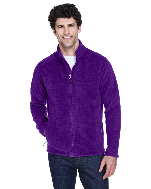 Core 365 Journey Mens Full-Zip Fleece Jacket | Campus Purple