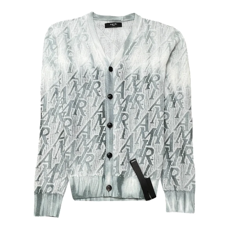 Can't Resist Men's Gradient Monogram Cardigan Blue Size XS