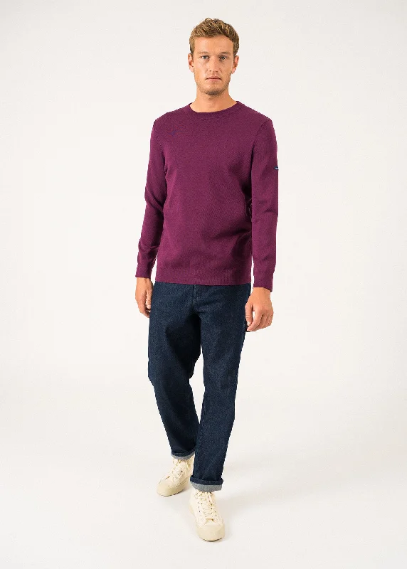Price Drop Pull col rond Cruiser - en laine douce (PRUNE)
