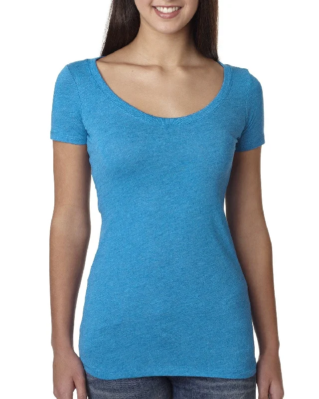 Weekend Savings Bonanza Next Level Ladies Triblend Scoop Neck Tee | Vintage Turq