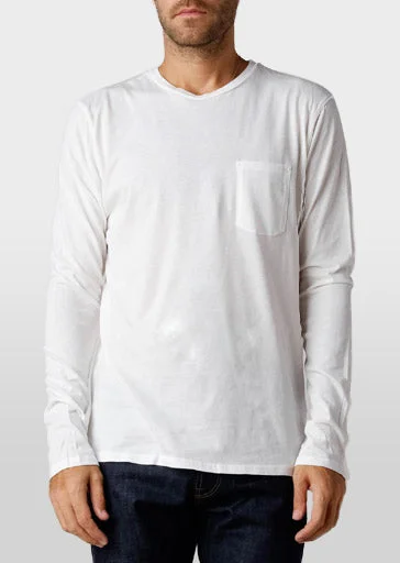 Bonus Offer Brooklyn Denim Co. Cotton Pocket Long Sleeve Crewneck Shirt