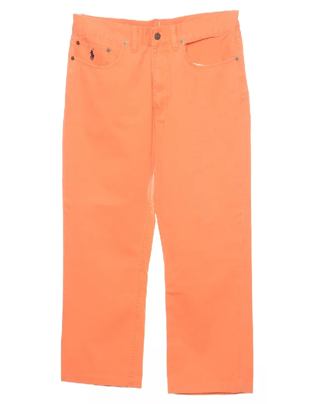 Weekend Shopping Made Better Ralph Lauren Orange Chinos - W32 L30
