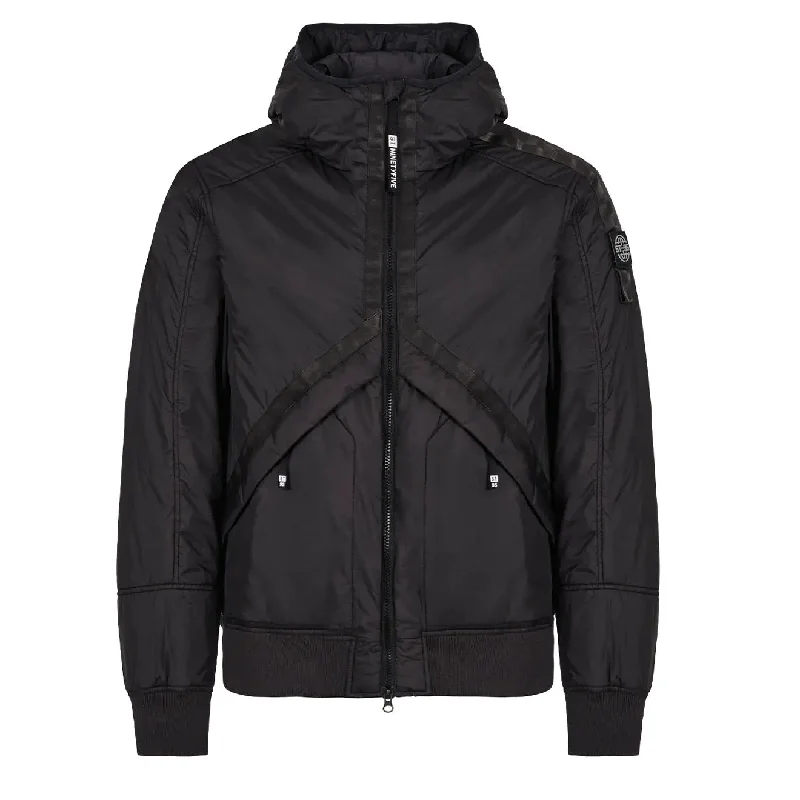 Unwind with Weekend Discounts ST95 Helio Hooded Padded Blouson Black