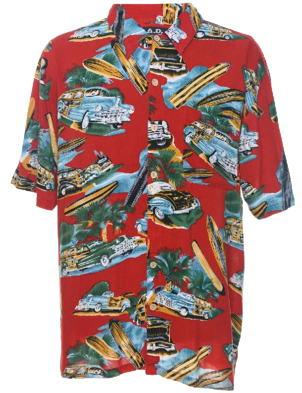 Short Sleeve Hawaiian Shirt - XL