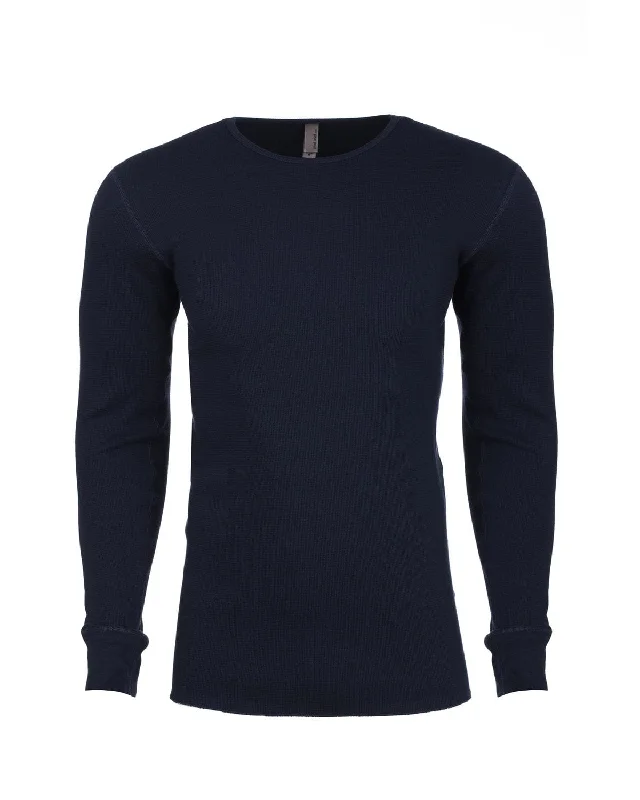 Next Level Mens Blended Thermal Tee | Midnight Navy