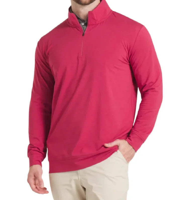 Weekend Discounts Worth Grabbing Crescent Moon Performance Pullover Sweater In Rhubarb Weekend Discounts Worth Grabbing Crescent Moon Performance Pullover Sweater In Rhubarb