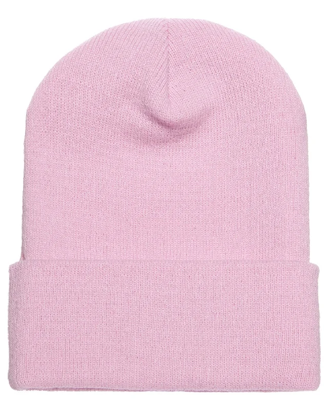 Yupoong Cuffed Knit Cap | Pink