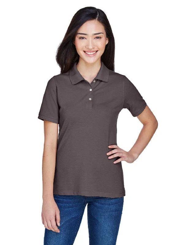 Weekend Specials to Celebrate Harriton Ladies Easy Blend Polo Shirt | Espresso