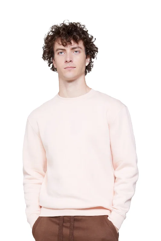 Weekend Shopping Bliss Lane Seven Mens Premium Crewneck Sweatshirt - Pale Pink